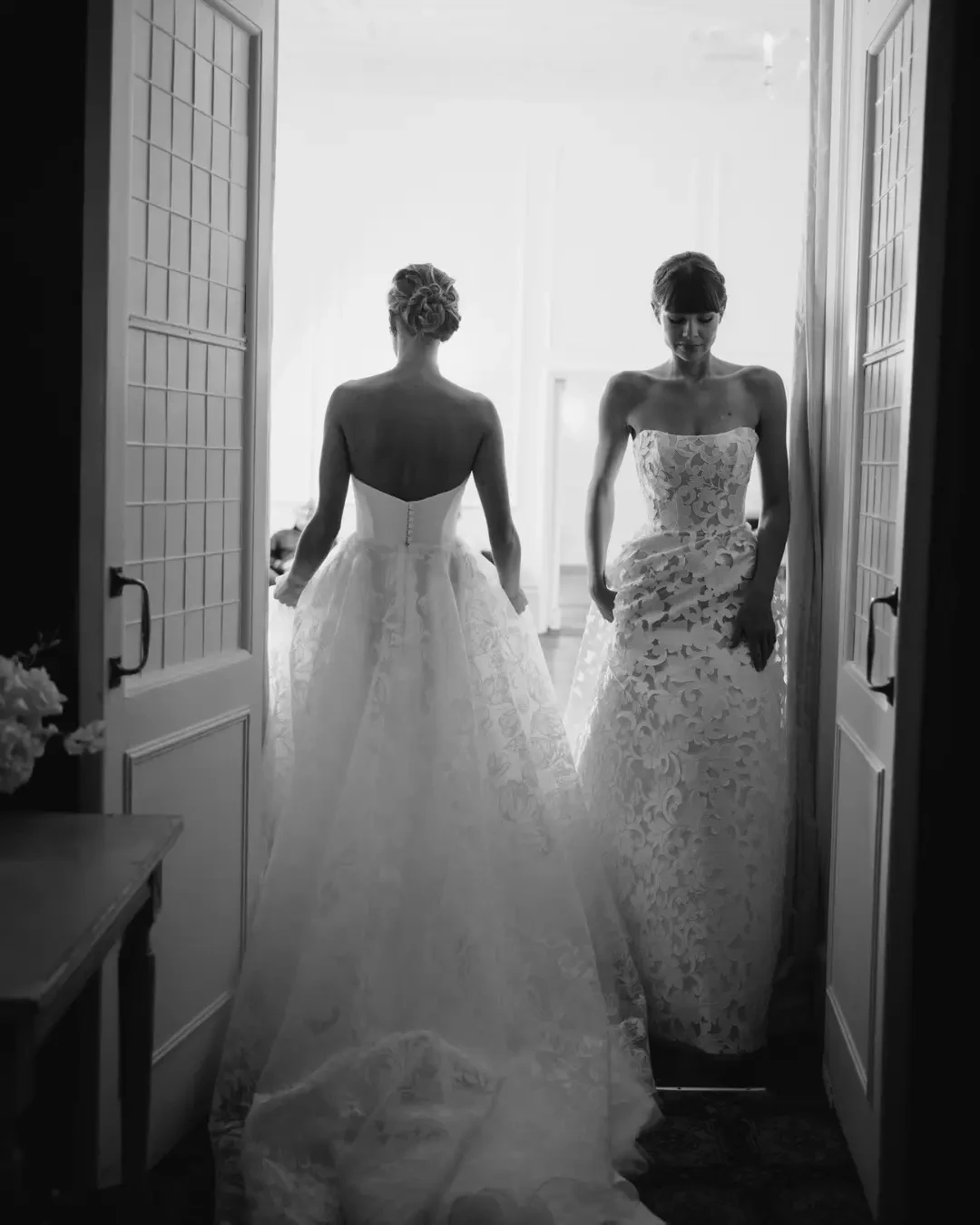 bridal black and white