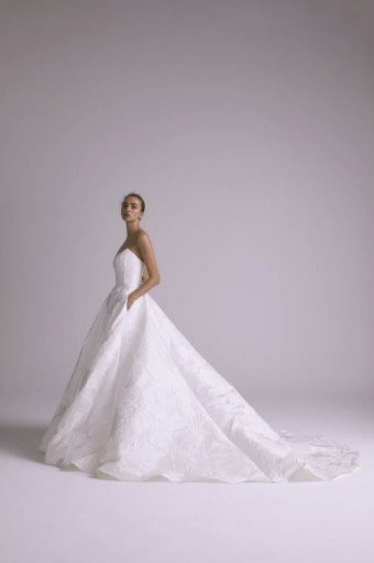 Amsale Style #Thea #2 Silk White thumbnail