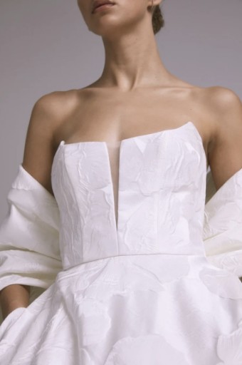 Amsale Style #Thea #0 default Silk White thumbnail