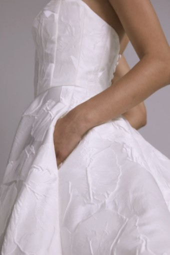 Amsale Style #Thea #1 Silk White thumbnail