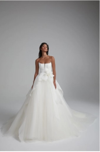 Amsale Style #Lowe #1 Ivory thumbnail