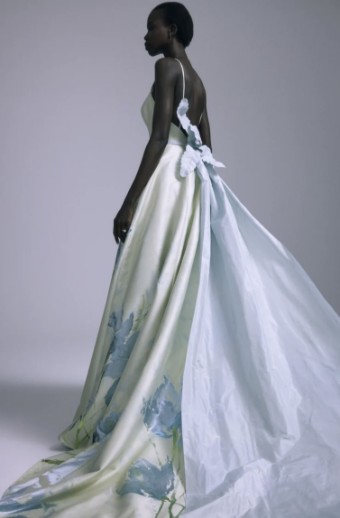 Amsale Style #Hyacinth #2 Mint/Ice Blue thumbnail