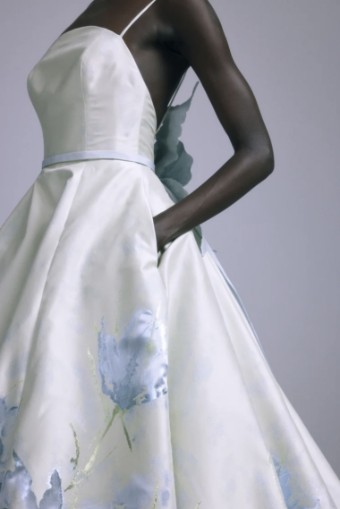 Amsale Style #Hyacinth #6 Mint/Ice Blue thumbnail