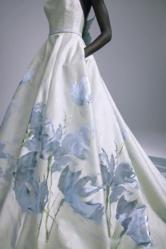 Amsale Style #Hyacinth #1 Mint/Ice Blue thumbnail