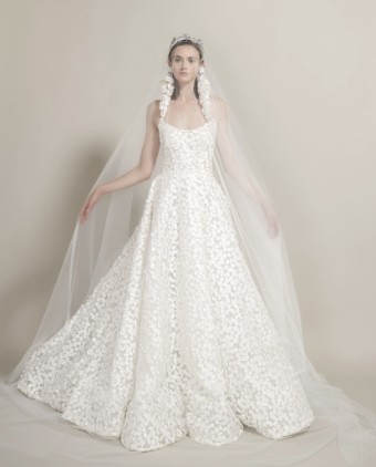 Reem Acra Style #Baby Breath Gown #0 default Cream thumbnail