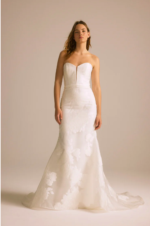 netted bridesmaid dresses Nouvelle Amsale Naida Gown