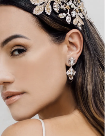 Maria Elena Accessories Style #Keren E 654 - G w/ multi stones #0 default Multi thumbnail