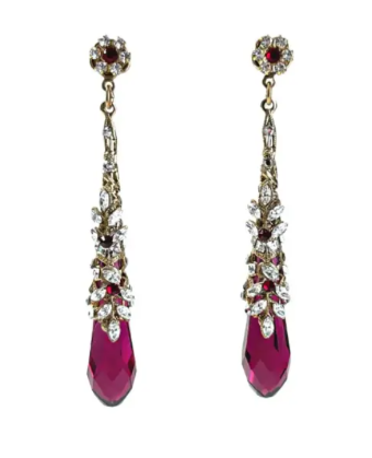 Maria Elena Accessories Style #Charlize E 513 G #0 default Antique Gold/Ruby thumbnail