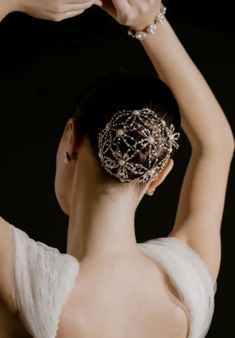 Maria Elena Accessories Style #Kennedy Bun Cover #0 default Antique Gold thumbnail