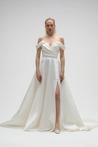 Nouvelle Amsale Style #Marlene #0 default Silk White thumbnail