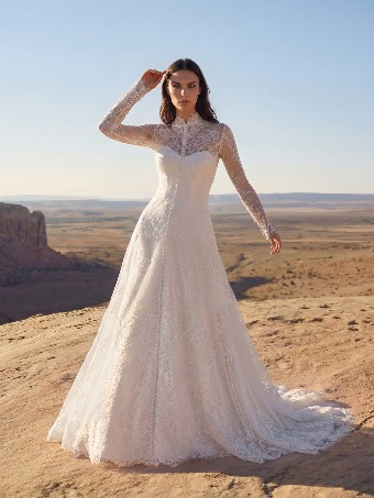 Pronovias Style #Rihaya Dress & Overcoat #0 default Off White thumbnail