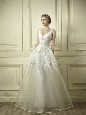 Gemy Maalouf Style #Julia w/ Overskirt #0 default Ivory thumbnail