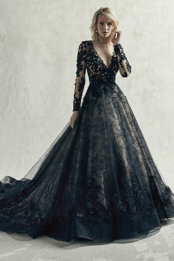 Sottero and Midgley Style #Zander #0 default Black over Nude thumbnail