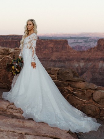 Sottero and Midgley Style #Zander #5 Black over Nude thumbnail