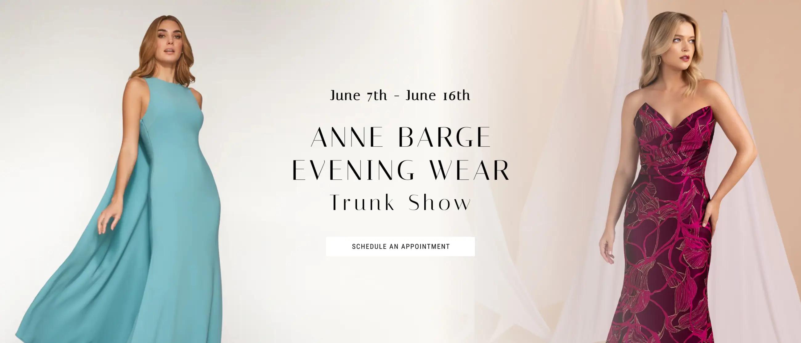 Anne Barge Evening Wear Trunk Show Banner