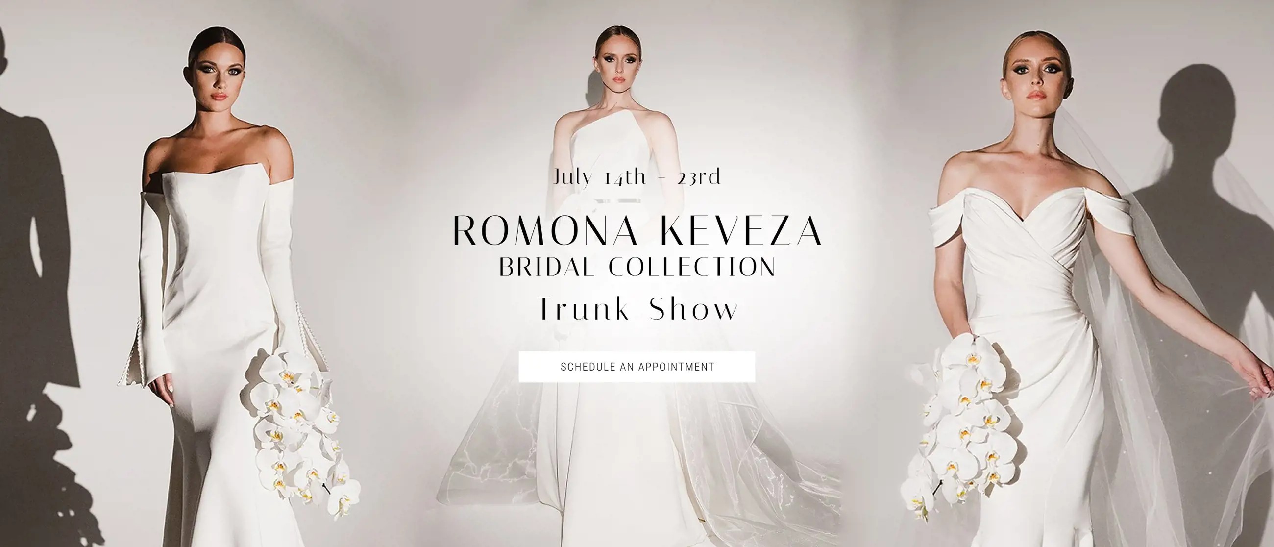 Romona Keveza Trunk Show Banner Desktop