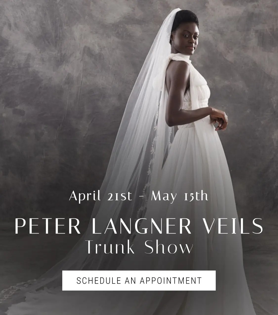 Peter Langner Veils Trunk Show Banner Mobile