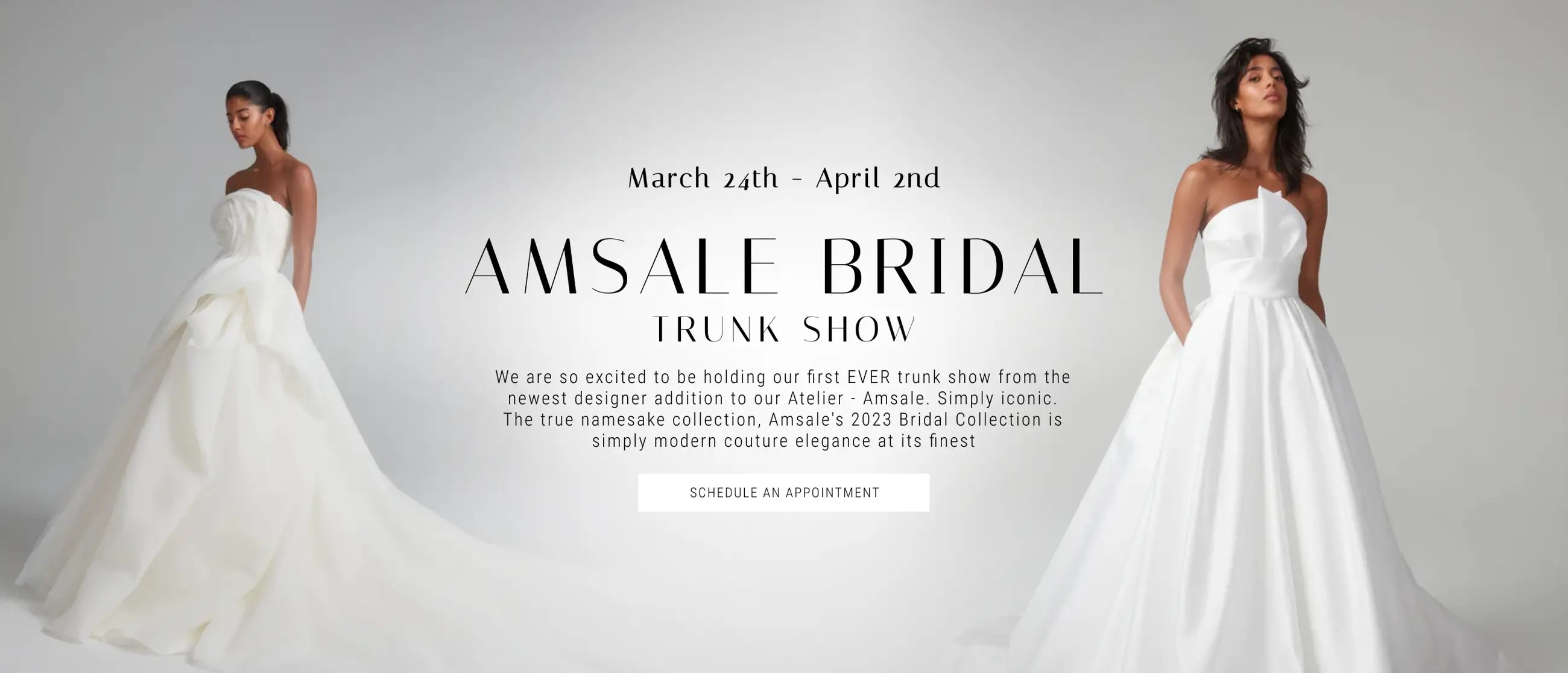 Amsale Bridal Trunk Show Banner