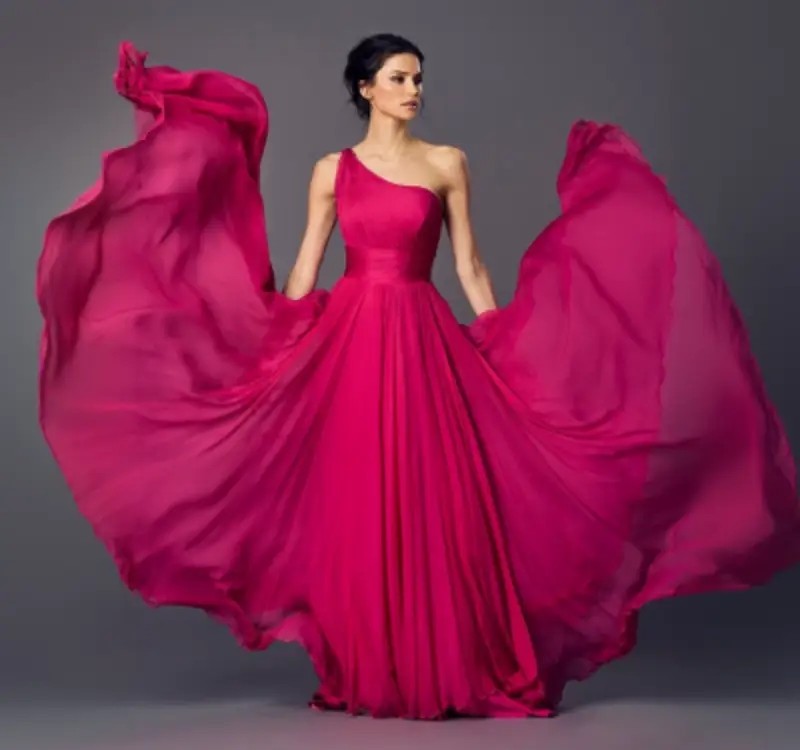 girl in pink dress