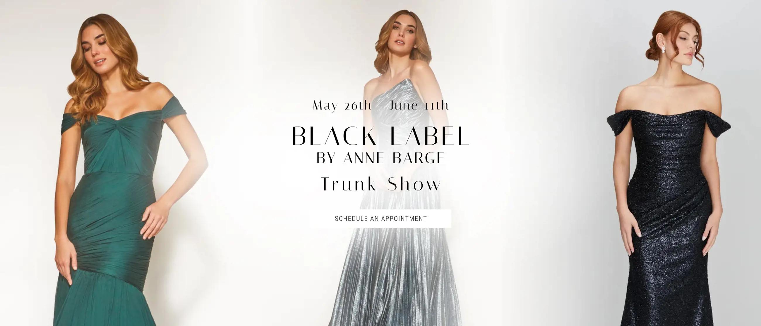 Black Label by Anne Barge Trunk Show Banner