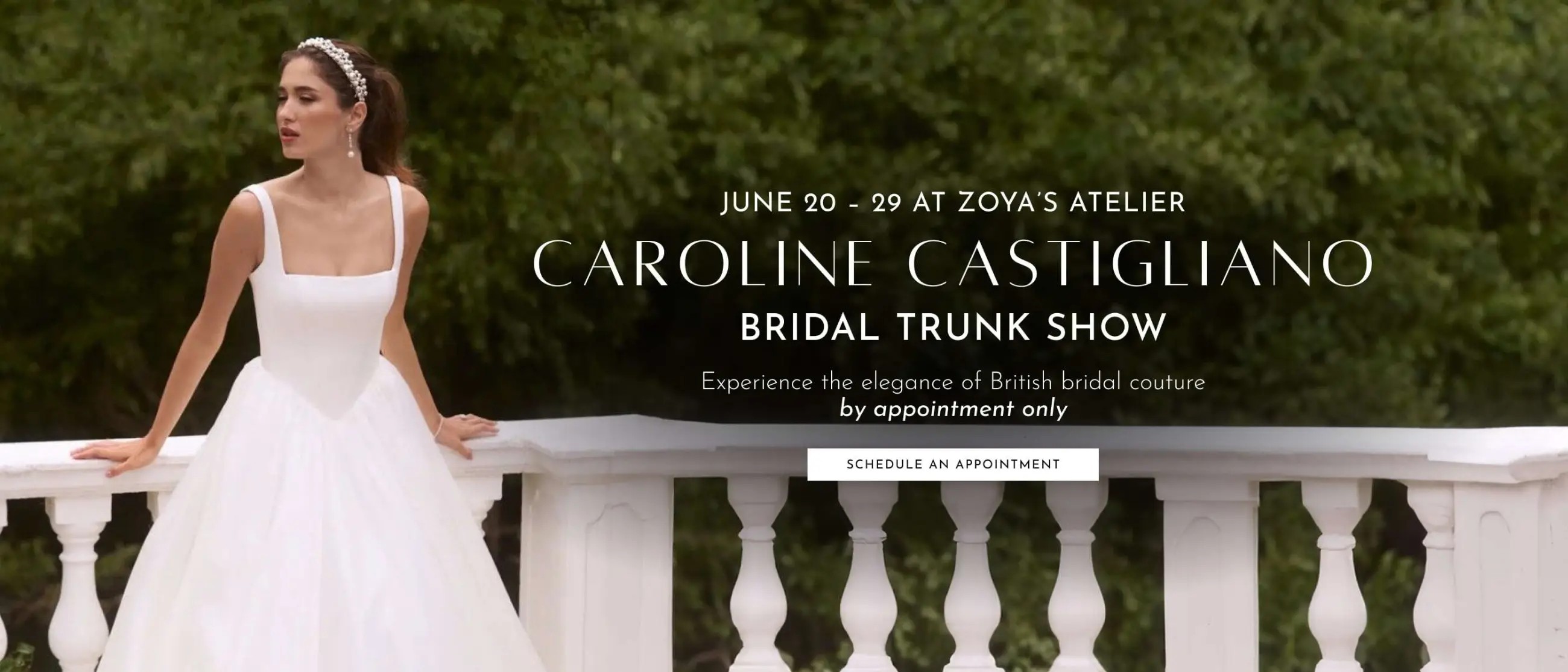 Caroline Castiglianao Trunk Show Desktop Banner
