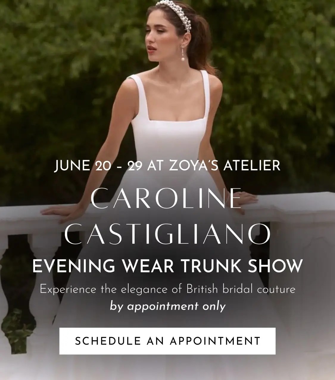 Caroline Castiglianao Trunk Show Mobile Banner