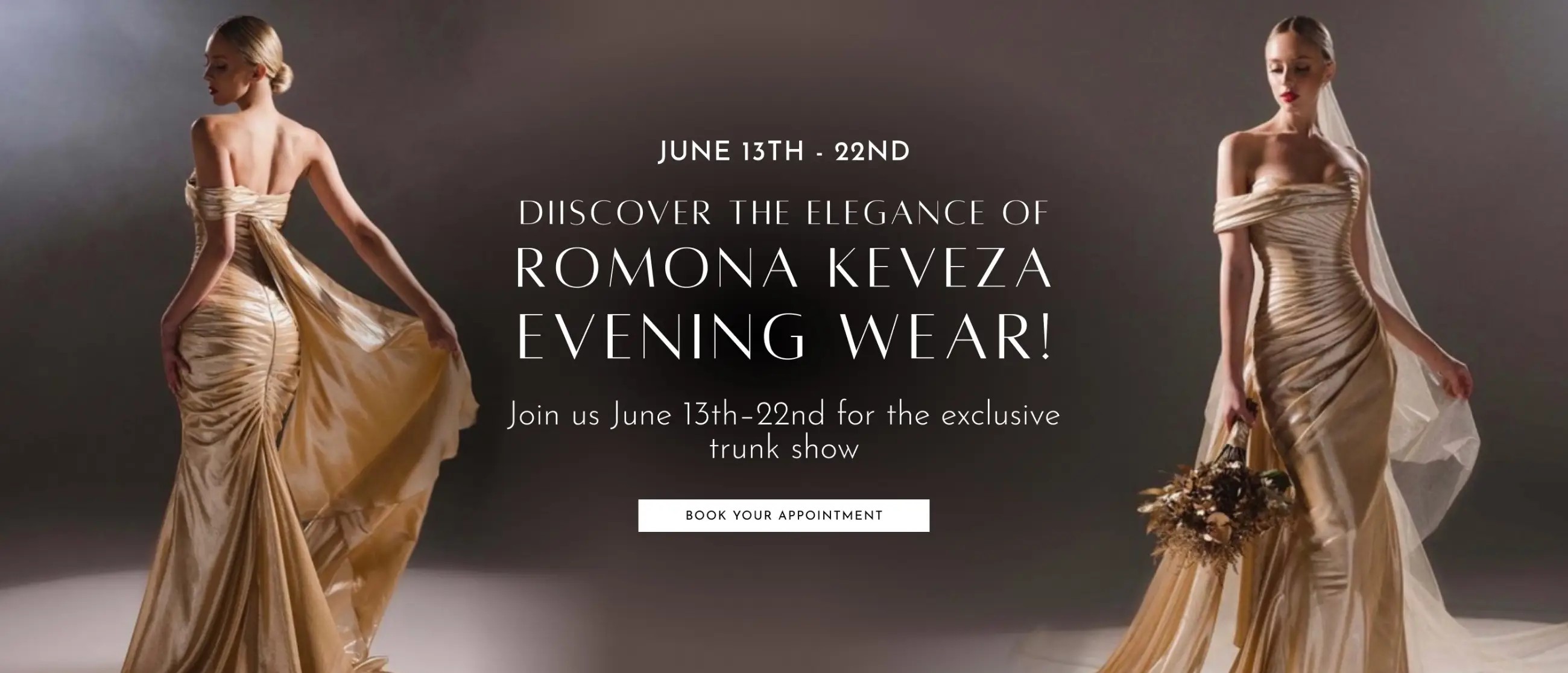 Romona Keveza Evening Wear Desktop Banner