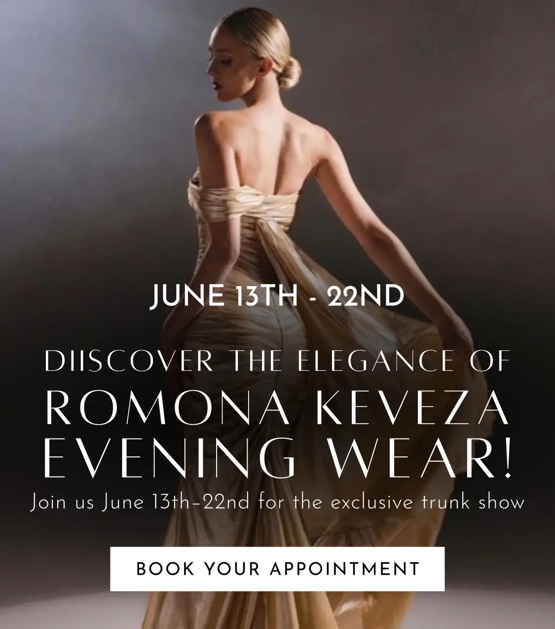 Romona Keveza Evening Wear Mobile Banner