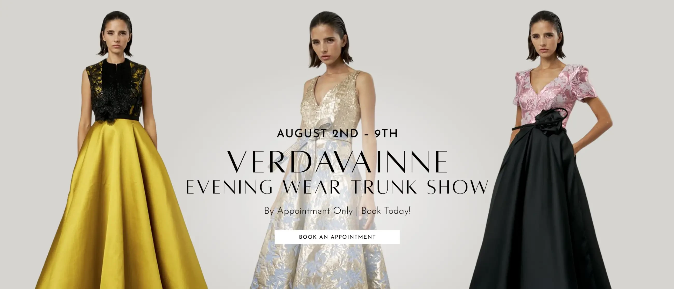 Verdavainne Trunk Show Desktop Banner