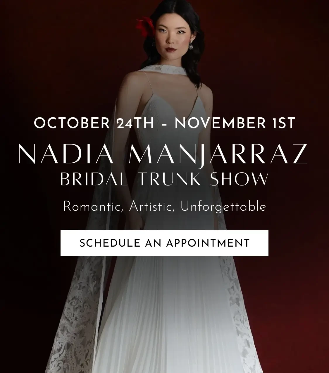 Nadia Manjarraz Trunk Show Mobile Banner