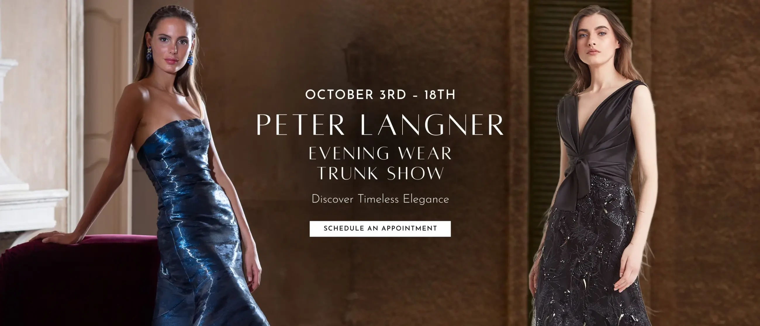 Peter Langner Trunk Show Desktop Banner