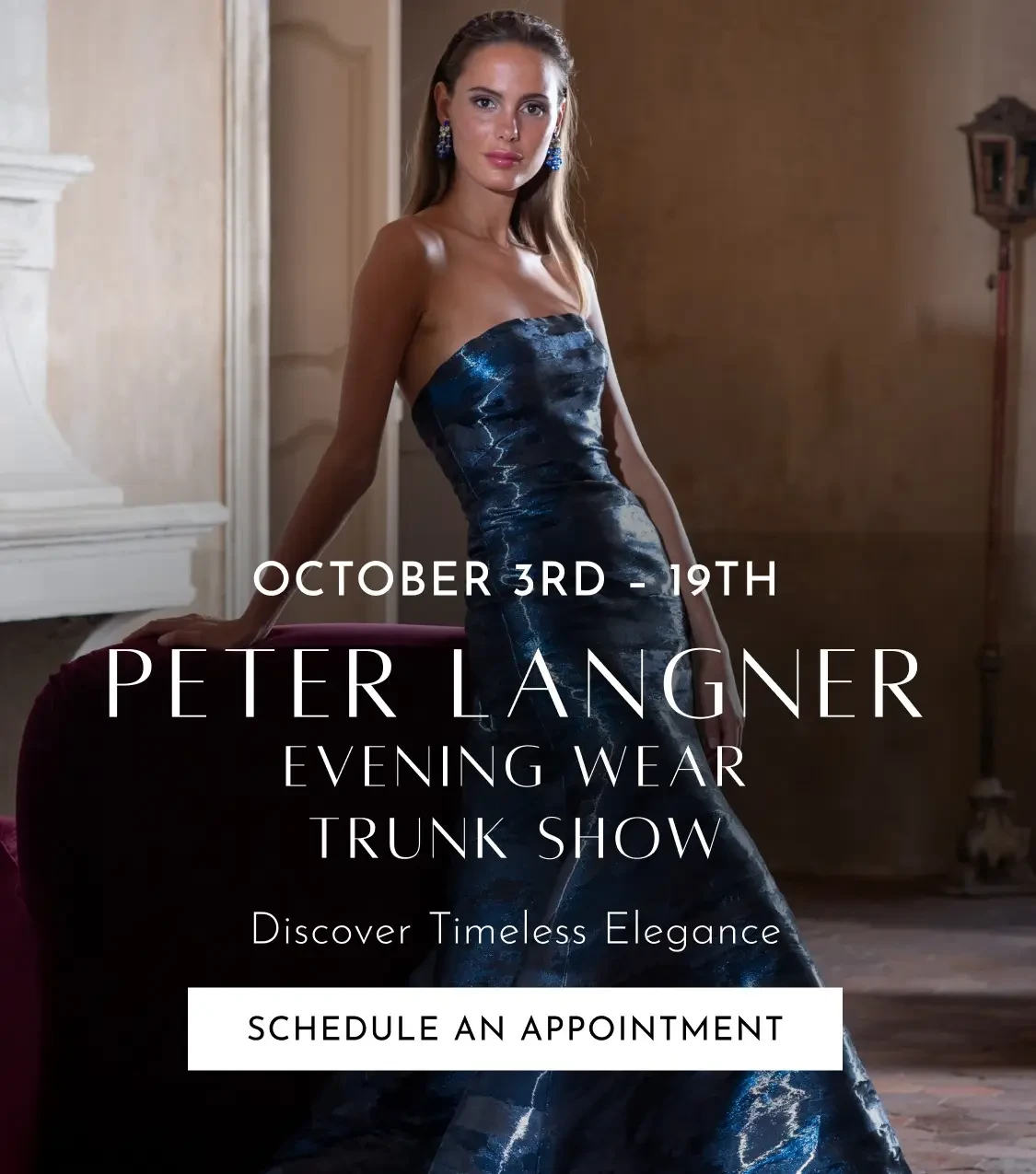 Peter Langner Trunk Show Mobile Banner