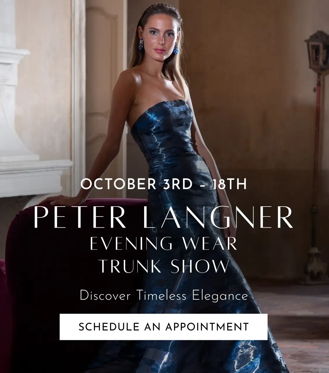Peter Langner Trunk Show Mobile Banner