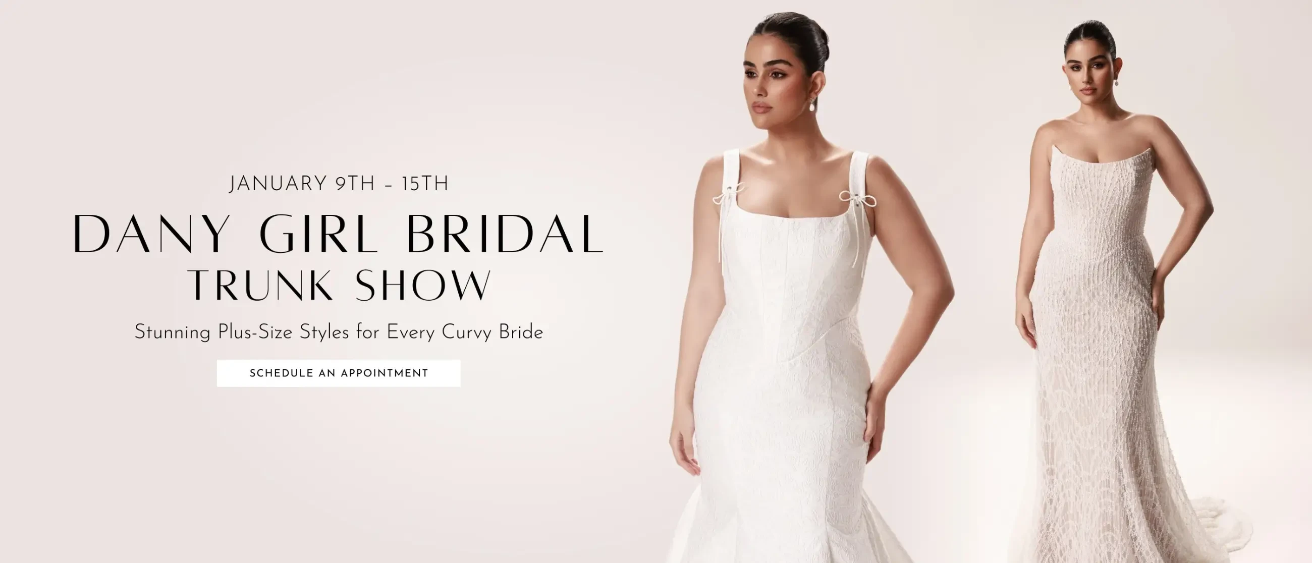 Dany Girl Bridal Trunk Show Desktop Banner