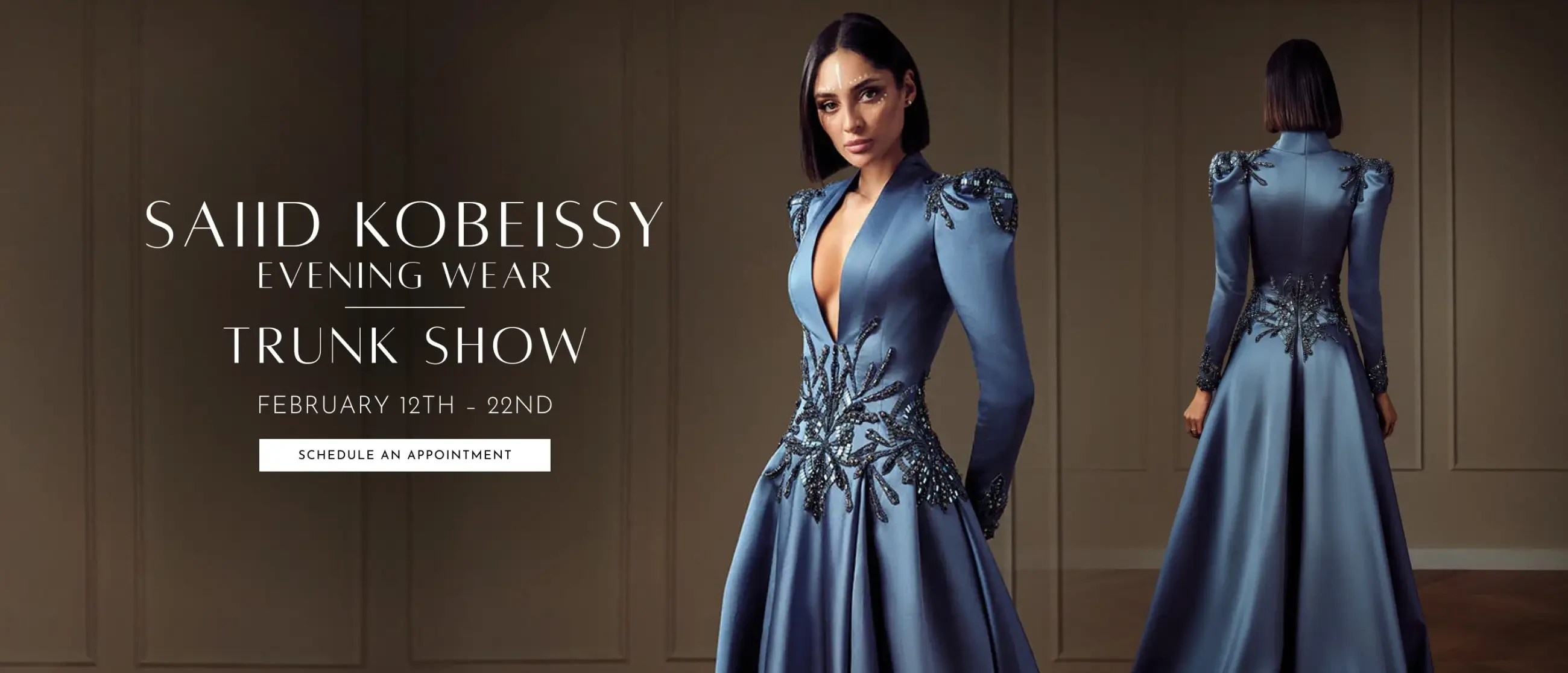 Saiid Kobessy Trunk Show Desktop Banner