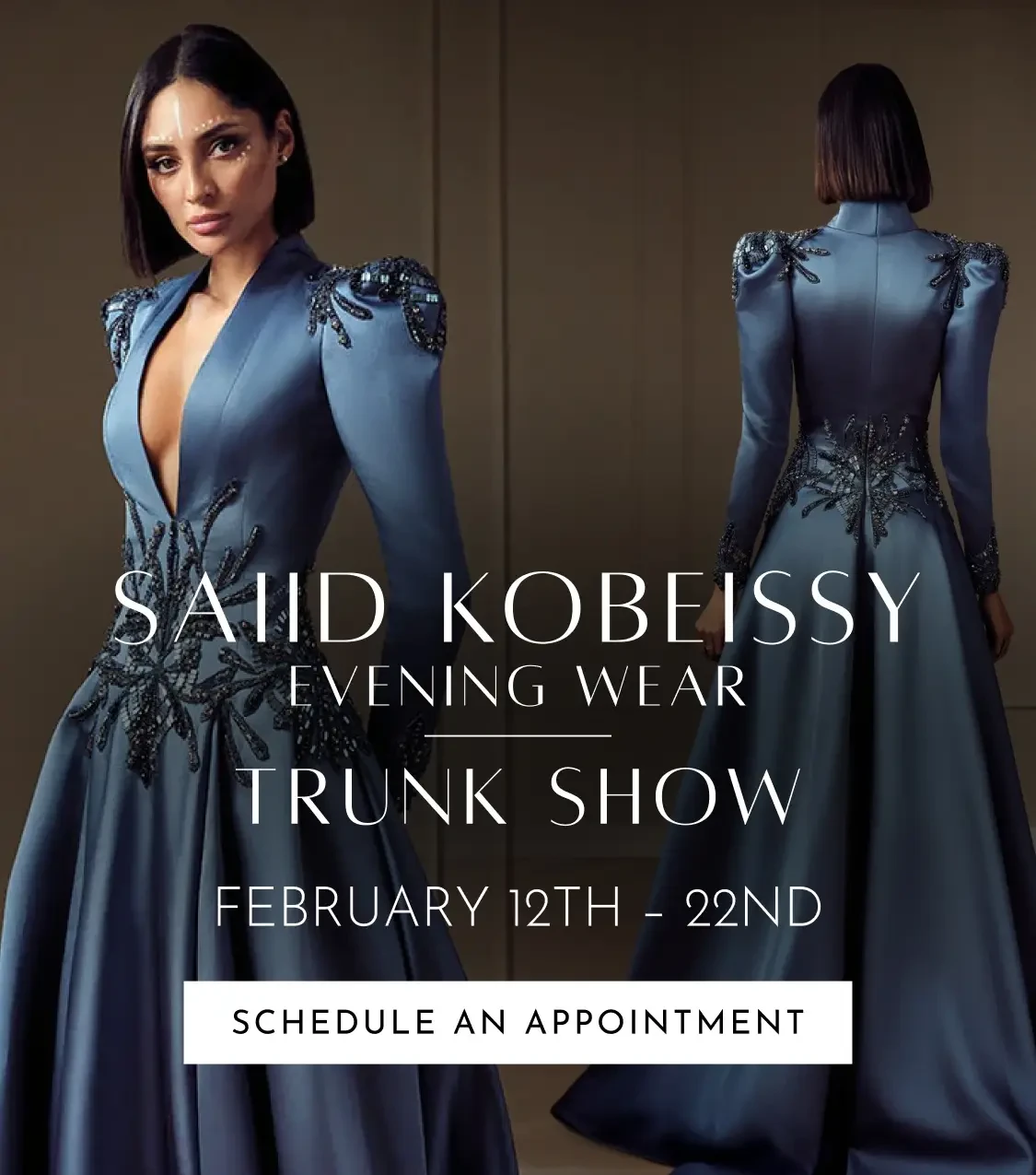 Saiid Kobessy Trunk Show Mobile Banner