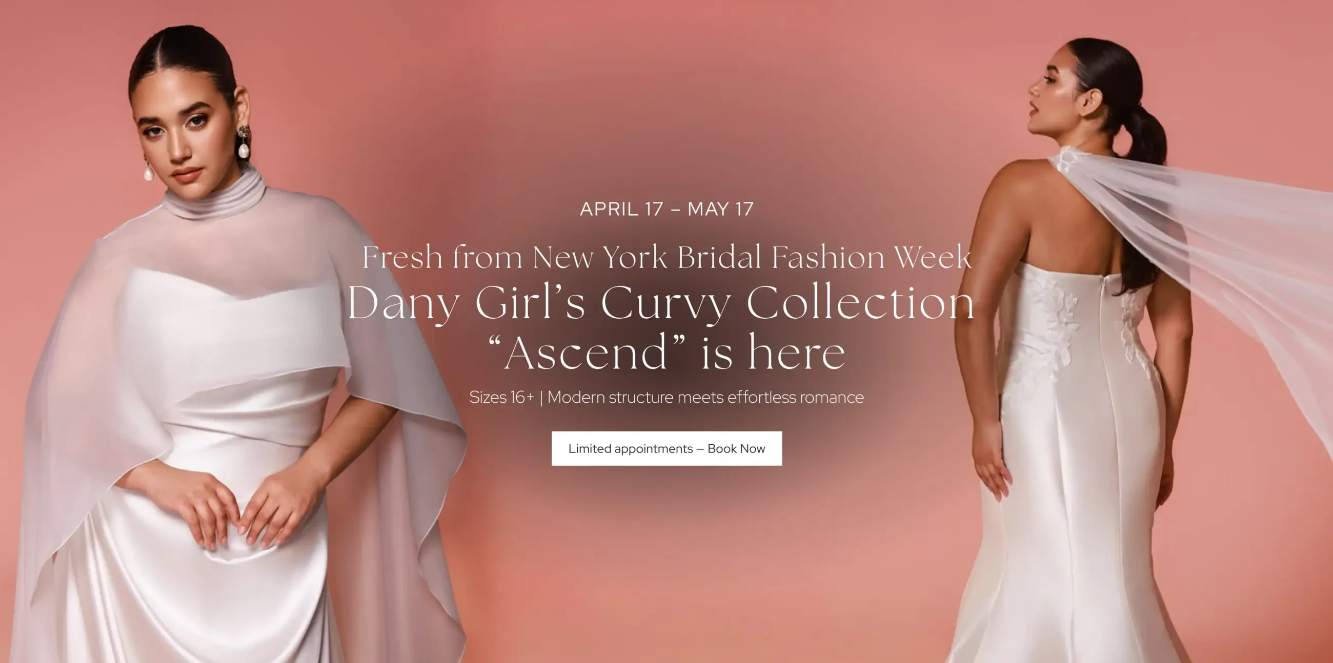 Dany Girl Curvy Bridal Trunk Show Desktop Banner