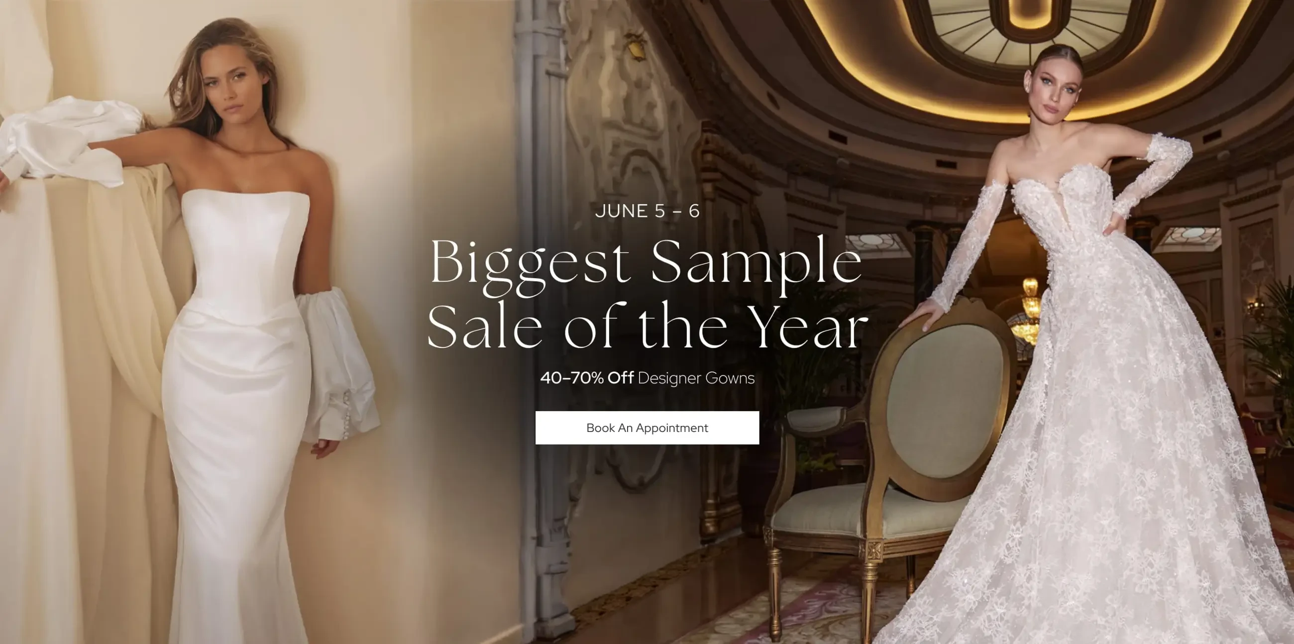 Sample Sale Desktop Banner